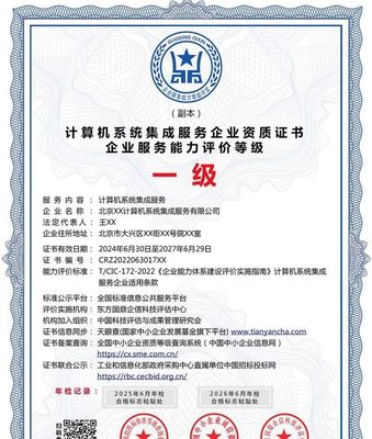 計算機系統(tǒng)集成服務(wù)企業(yè)資質(zhì)證書 投標(biāo)加分的利器，ESCE認(rèn)證多網(wǎng)可查